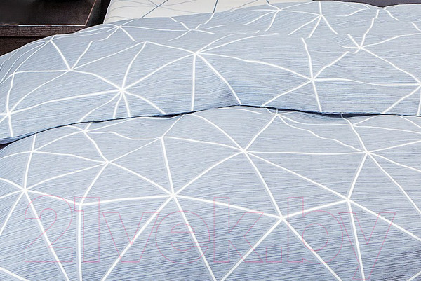 Изображение товара Комплект постельного белья Ночь нежна Грань Стандарт 2 сп. Евро 70x70 / 7352-2+7353-1 (серый)