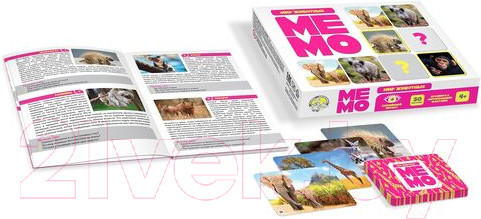 Изображение товара Настольная игра Десятое королевство Мемо. Мир животных / 03590