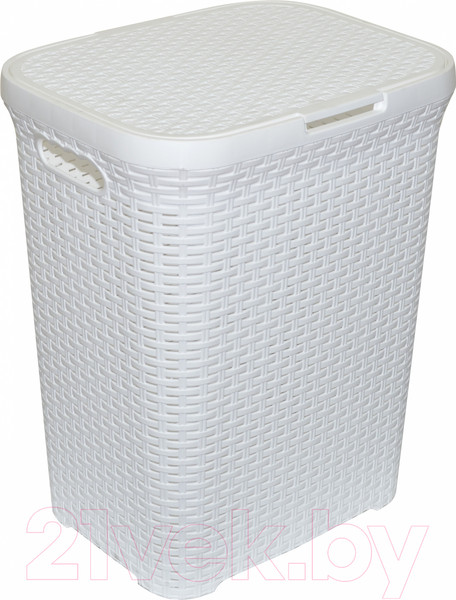 Изображение товара Корзина для белья Violet Ротанг / 186006 (60л, белый)