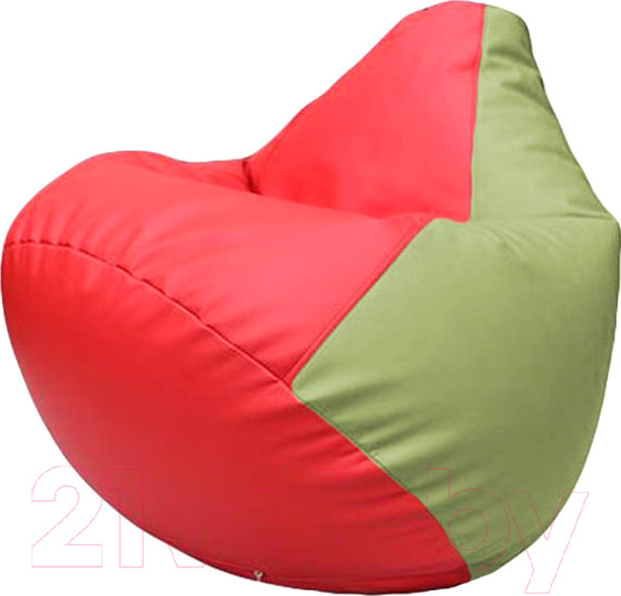 Изображение товара Бескаркасное кресло Flagman Груша Макси XXL Г2.3-0919 (красный/оливковый)