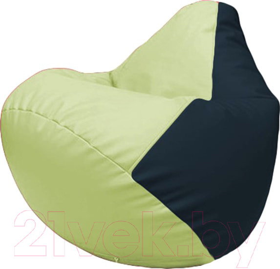 Изображение товара Бескаркасное кресло Flagman Груша Макси XXL Г2.3-0415 (светло-салатовый/синий)