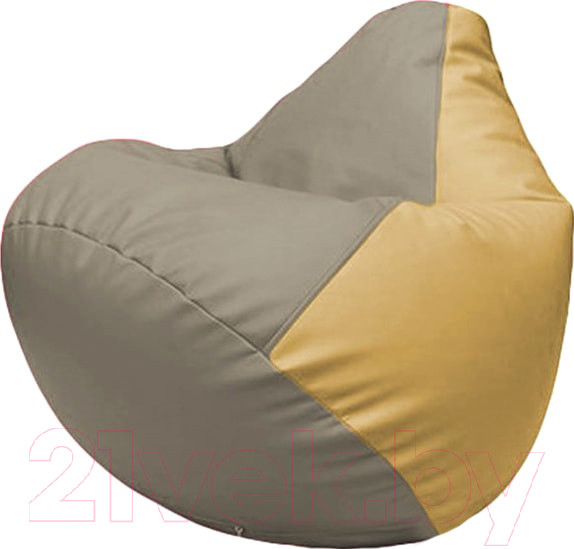 Изображение товара Бескаркасное кресло Flagman Груша Макси XXL Г2.3-0213 (светло-серый/бежевый)