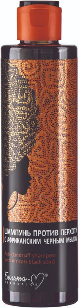 Изображение товара Шампунь для волос Белита-М Против перхоти с африканским черным мылом (250г)