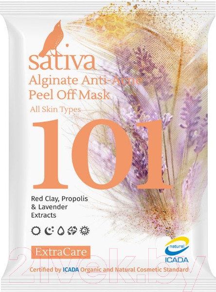 Изображение товара Маска для лица альгинатная Sativa Anti Acne №101