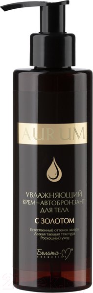 Изображение товара Крем-автозагар Белита-М Aurum увлажняющий крем-автобронзант с золотом (180г)