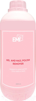 Изображение товара Жидкость для снятия гель-лака E.Mi Gel and Nail Polish Remover (1л)