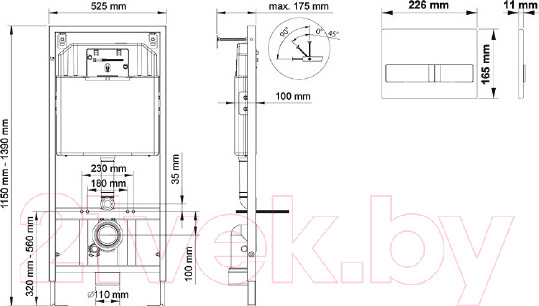 Изображение товара Инсталляция для унитаза Berges Wasserhaus Novum L3 040213
