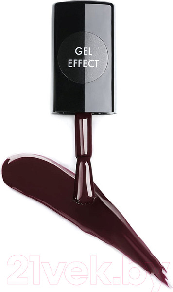 Изображение товара Лак для ногтей E.Mi Ультрастойкий лак Gel Effect Бургундское вино №027 (9мл)
