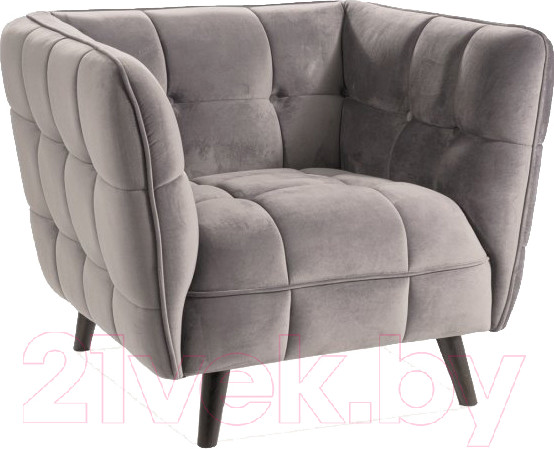 Изображение товара Кресло мягкое Signal Castello Velvet 1 (Bluvel14 серый)