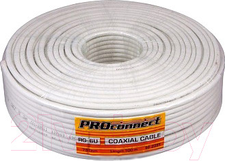 Изображение товара Кабель PROconnect RG-6U CCS/Al/Al / 01-2251