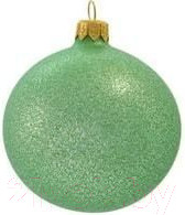 Изображение товара Шар новогодний Orbital Шар 200-025-6 (8см, мята/глиттер)