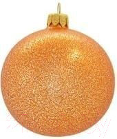 Изображение товара Шар новогодний Orbital Шар 200-025-7 (8см, персик/глиттер)