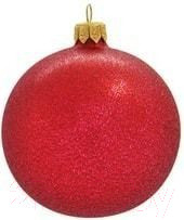 Изображение товара Шар новогодний Orbital Шар 200-025-8 (8см, рубин/глиттер)