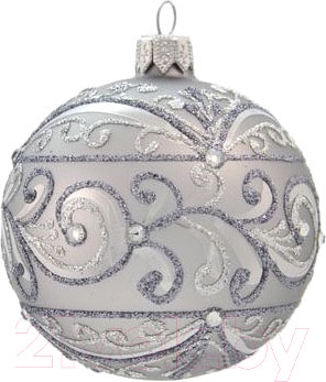 Изображение товара Шар новогодний Orbital Шар Д-263 / 200-015-4 (8см, серый/матовый)