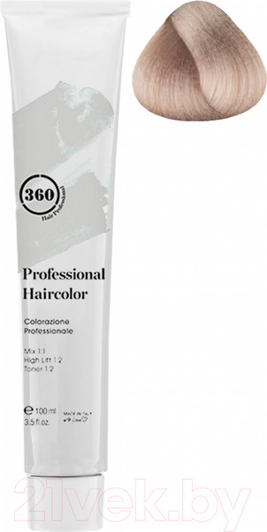 Изображение товара Крем-краска для волос Kaaral 360 Permanent Haircolor 10.25 (100мл, очень светлый блондин фиолетово-махагоновый )