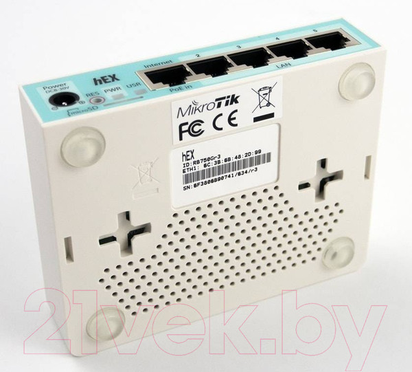 Изображение товара Беспроводной маршрутизатор Mikrotik RB750Gr3