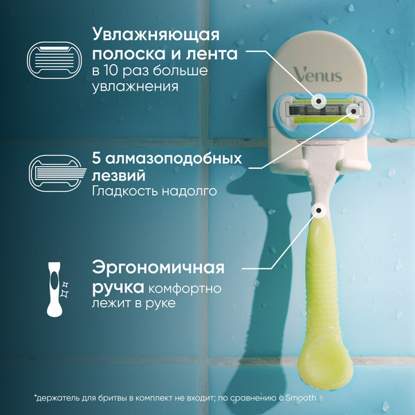 Изображение товара Бритвенный станок Gillette Venus Embrace станок+1 сменная кассета