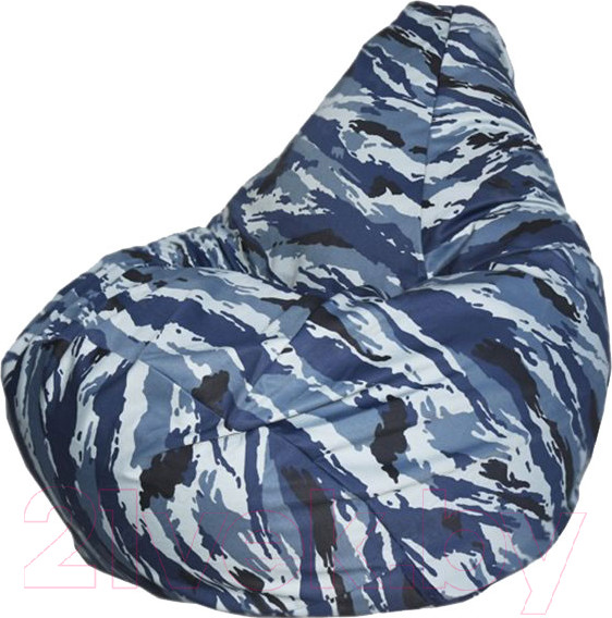 Изображение товара Бескаркасное кресло Flagman Груша Макси XXL Г2.7-20 (синий камуфляж)