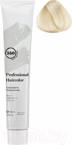 Изображение товара Крем-краска для волос Kaaral 360 Permanent Haircolor 12.10 (100мл)