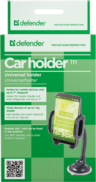 Изображение товара Держатель для смартфонов Defender Car Holder 111 / 29111