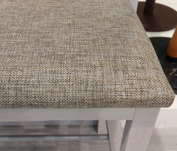 Изображение товара Банкетка Sheffilton Альберо SHT-B2 (беленый/кедровый/алюм.металл)