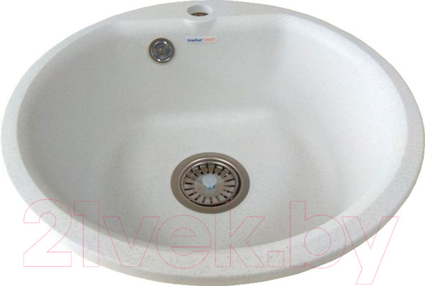 Изображение товара Мойка кухонная GranFest Smart GF-SM435 (белый)