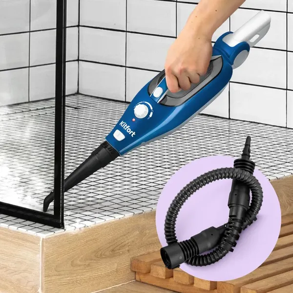 Изображение товара Пароочиститель Kitfort KT-1005-1 (голубой)