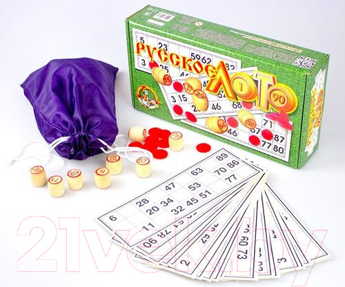 Изображение товара Лото Десятое королевство Русское лото / 00037 (зеленый)