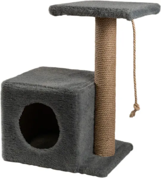 Изображение товара Комплекс для кошек Cat House С боковой полкой 0.58 (джут серый)