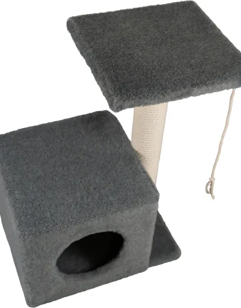 Изображение товара Комплекс для кошек Cat House С боковой полкой 0.58 (хлопок серый)