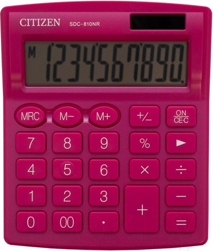 Изображение товара Калькулятор Citizen SDC-810 NRPKE (розовый)