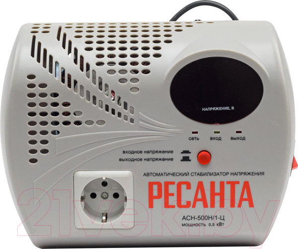 Изображение товара Стабилизатор напряжения Ресанта АСН-500Н/1-Ц (63/6/9)