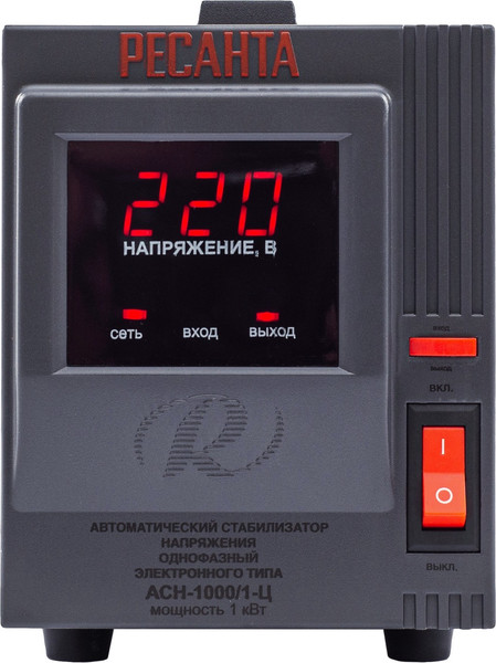 Изображение товара Стабилизатор напряжения Ресанта АСН-1000/1-Ц (63/6/2)