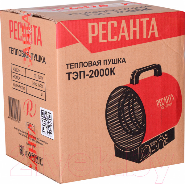 Изображение товара Тепловая пушка электрическая Ресанта ТЭП-2000К (67/1/7)