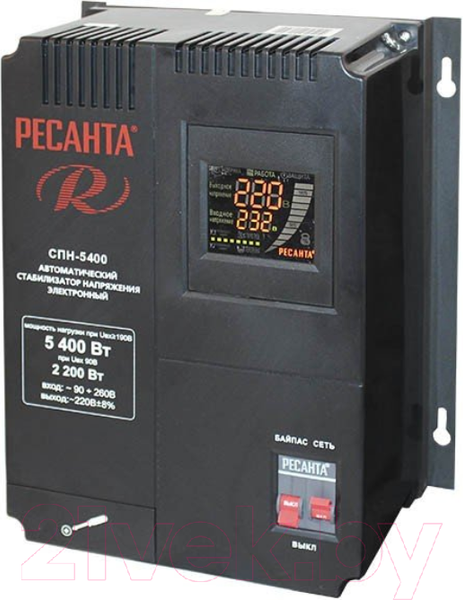 Изображение товара Стабилизатор напряжения Ресанта СПН-5400 (63/6/26)