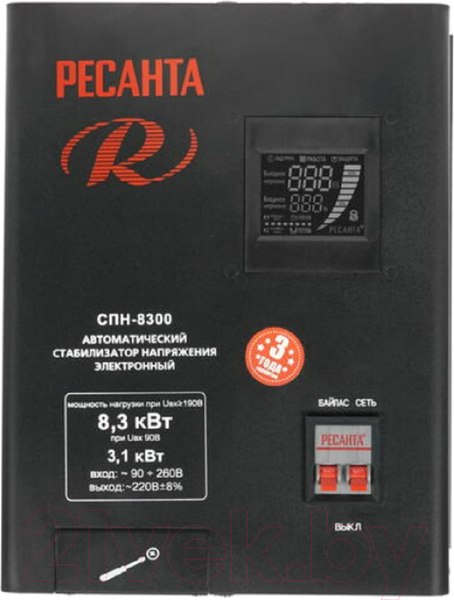Изображение товара Стабилизатор напряжения Ресанта СПН-8300 (63/6/27)