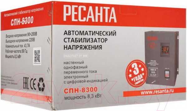 Изображение товара Стабилизатор напряжения Ресанта СПН-8300 (63/6/27)