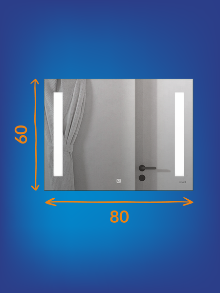 Изображение товара Зеркало Cersanit Led 020 80х60 / KN-LU-LED020-80-b-Os