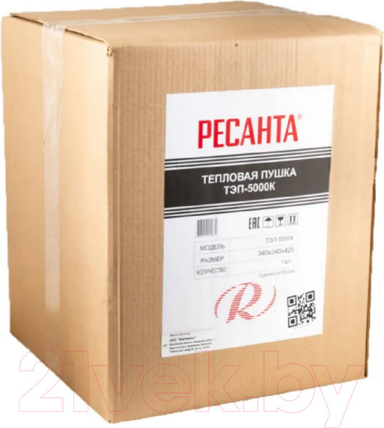 Изображение товара Тепловая пушка электрическая Ресанта ТЭП-5000К (67/1/5)