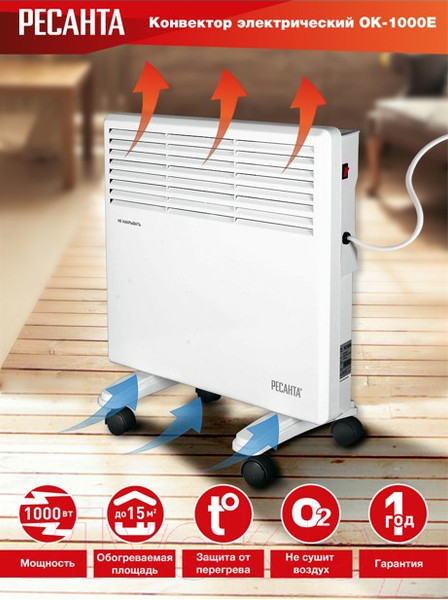 Изображение товара Конвектор Ресанта ОК-1000Е (67/4/12)