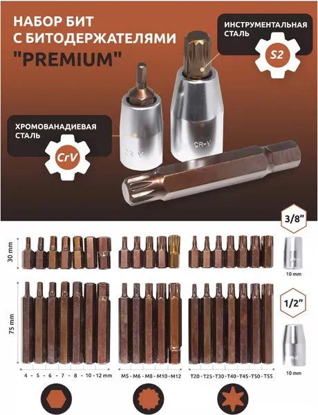 Изображение товара Набор бит RockForce Premium RF-4401D (28675)
