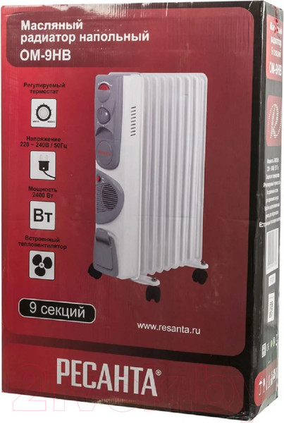 Изображение товара Масляный радиатор Ресанта ОМ-9НВ (67/3/11)