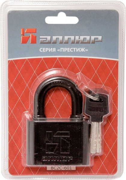 Изображение товара Замок навесной Аллюр ВС2С-601 / AL-795848 (черный)