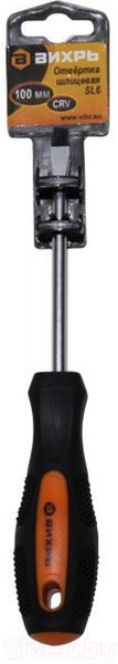 Изображение товара Отвертка Вихрь SL6 100мм (73/6/2/9)