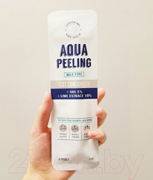Изображение товара Пилинг для лица A'Pieu Aqua Peeling Cotton Swab Intensive на ватной палочке