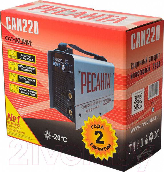 Изображение товара Инвертор сварочный Ресанта САИ-220 (65/3)
