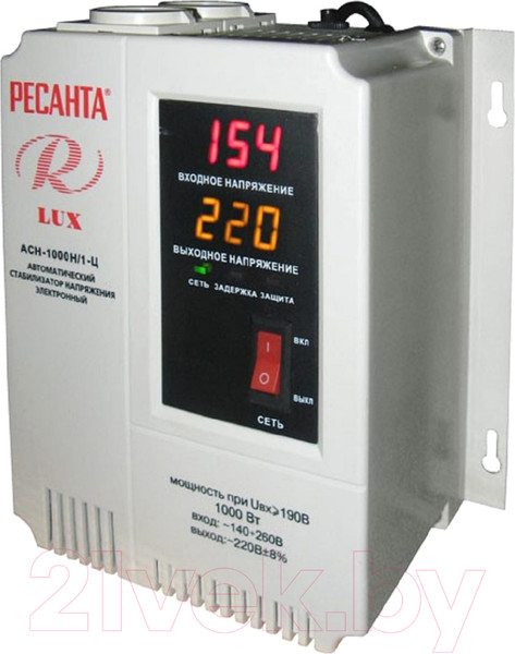 Изображение товара Стабилизатор напряжения Ресанта Lux АСН-1000Н/1-Ц (63/6/14)