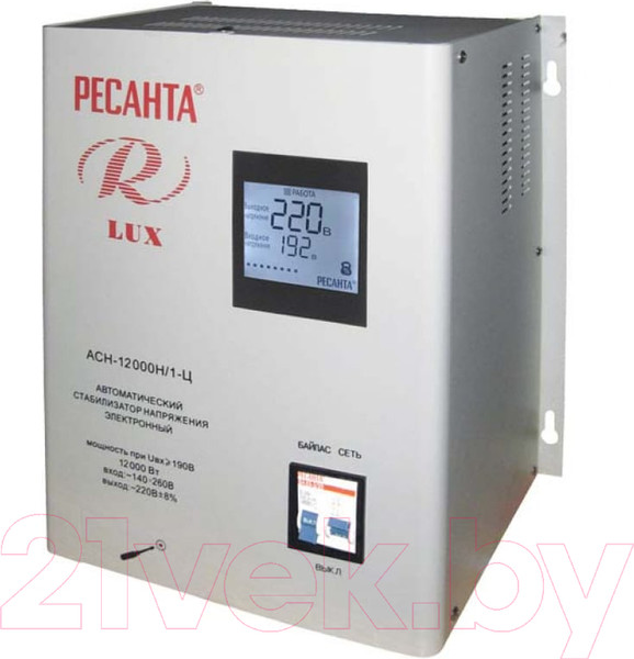 Изображение товара Стабилизатор напряжения Ресанта Lux АСН-12000Н/1-Ц (63/6/22)