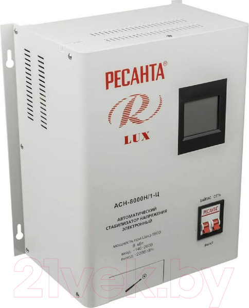 Изображение товара Стабилизатор напряжения Ресанта Lux АСН-8000Н/1-Ц (63/6/17)