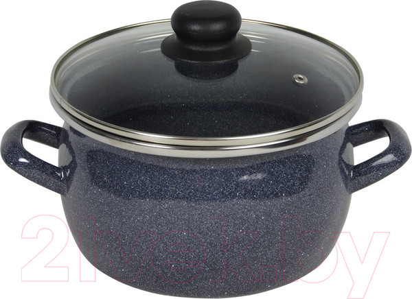 Изображение товара Кастрюля Сантэкс 1-2450112 (5л, серый гранит)